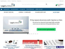 Tablet Screenshot of legebutikken.no